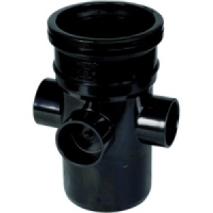Wickes Black 3 Socket 110mm Soil Boss Pipe £6.49