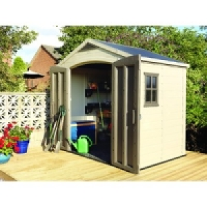 Wickes Double Door Plastic Apex Shed 6x8