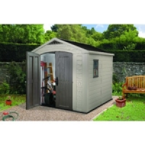 Wickes Factor Plastic Double Door Shed 8x8