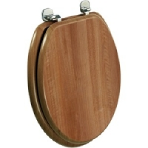 Walnut Effect Toilet Seat £24.99