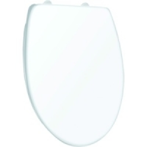 White Thermoplastic Toilet Seat