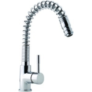 Wickes Spiralle Pull Out Mono Mixer Kitchen Sink Tap Chrome &pound;119.00