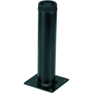 Round Furniture Leg Black 32x150mm