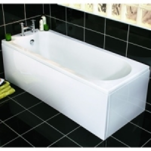 Wickes Naples Straight Bath White 1675mm