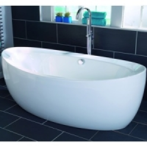 Wickes Organic Freestanding Bath White 1800mm