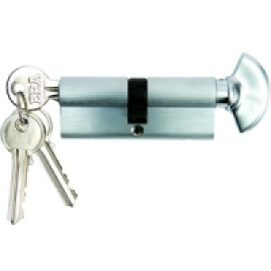 Wickes Euro Thumb Turn Cylinder 40/40 Chrome