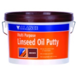 Vallance Multi Purpose Linseed Oil Putty Brown 2kg