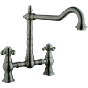 Wickes Regan Bridge Antique Kitchen Sink Mixer Tap Antique N £186.00