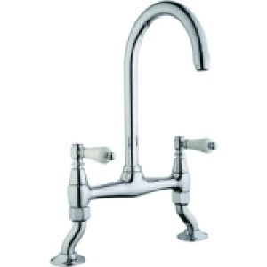 Wickes Zores Bridge Kitchen Sink Mixer Tap Chrome £172.00