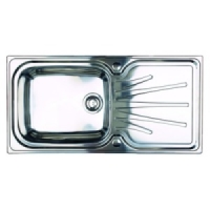 Wickes Single Bowl Premium Kitchen Sink Stainless Steel