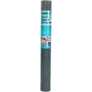 Wickes 13mm Garden Cage & Aviary Wire Mesh 0.9mx6m Galvanise