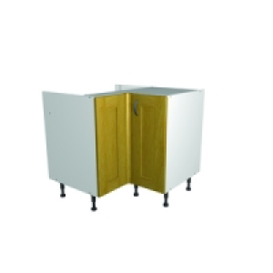 Wickes Memphis L-Corner Base Unit Oak Effect Shaker 925mm