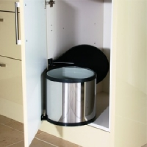 Wickes Swing Out Pop Up Waste Bin Stainless Steel