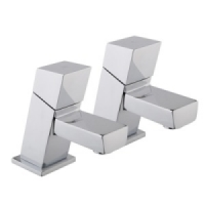 Wickes Kuban Basin Taps Chrome £43.99