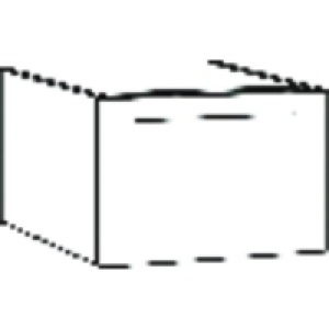 Under Drawer Cabinet Sink 600mm