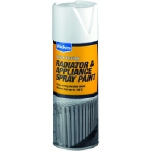 Wickes Satin Radiator Spray Paint White 400ml £8.49