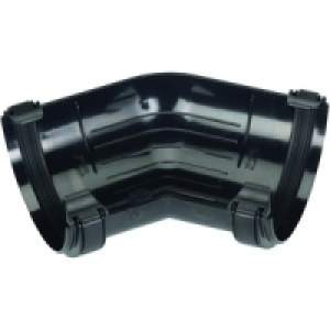 Wickes Black Roundline Gutter 135 Deg Bend £3.29