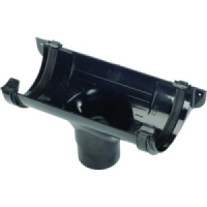 Wickes Black Roundline Gutter Running Outlet £2.99