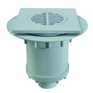 McAlpine TSG2T6WH White Square Shower Gully 110 x 130mm