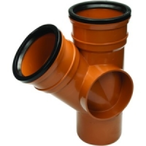 Wickes 110mm Terracota Drain 45 Deg Single Equal Branch