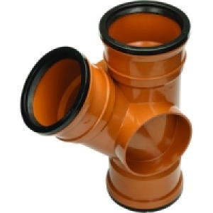 Wickes 110mm Terracota 45 Deg Triple Socket Junction