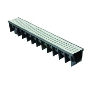 Clark Drain Polypropylene Channel & Galvanised Grate 1000mm