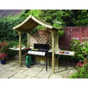 Rowlinson Party Arbour 1.29x2.4x1.81m Natural