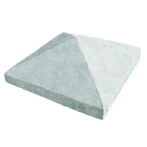 Marshalls Cast Pier Cap 380x380mm Grey Single
