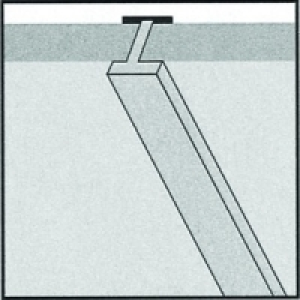 Wickes Splashback Butt Joint Black 2400mm