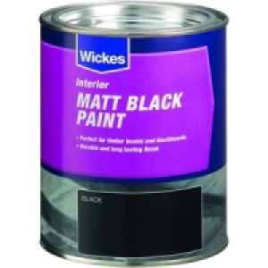 Wickes Blackboard Matt Black Paint 750ml £9.99