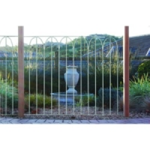 Wickes Arch Top Large Metal Deck Panel 91x1130mm Silver