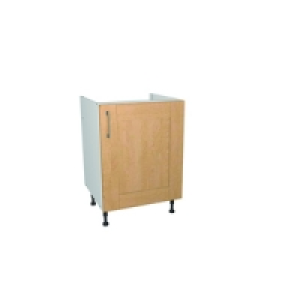Wickes Tenby Base Unit Real Wood Oak Shaker 600mm
