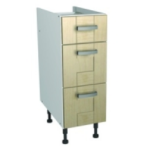 Wickes Daytona Soft Close Drawer Unit Maple Effect 300mm £104.00