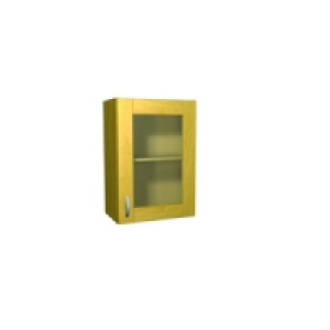 Wickes Memphis Glass Wall Unit Oak Effect Shaker 500mm