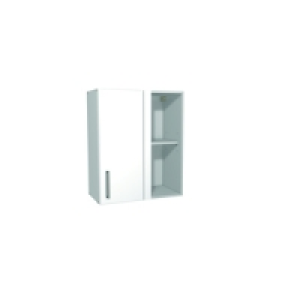 Wickes Houston Corner Wall Unit Gloss White 600mm