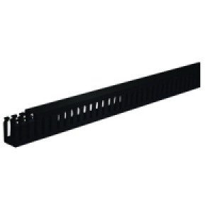 Wickes Self Adhesive Slotted Trunking Black 38x25mmx2m