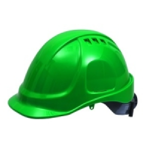 Wickes PVC Safety Helmet Bss 501G Mk2 Green
