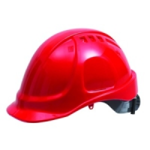 Wickes PVC Safety Helmet Bss 501R Mk2 Red
