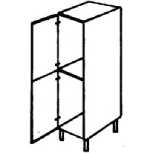 Wickes Calgary Fridge Housing Unit 600mm