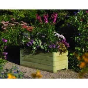 Wickes Marberry Rectangular Timber Planter 1m