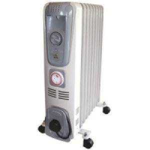 Rhino 2kw Oil Filled Radiator with Timer