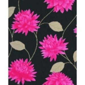Superfresco Easy Romance Decorative Wallpaper Black/Pink 10m