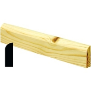 Wickes Pine Large Round Architrave 15x45x2100mm