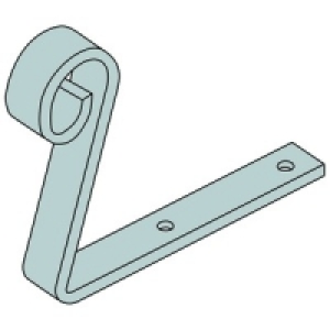 Wickes 4mm Scrolled Hip Iron HI4 300x150x25mm