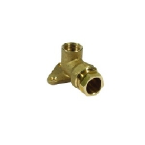Plasson Metal Wall Plate Elbow 12 x 20mm £4.97