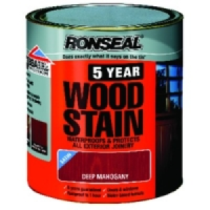 Ronseal 5 Year Woodstain Deep Mahogany 750ml £13.99