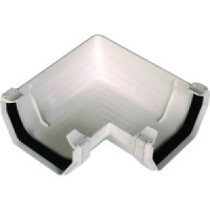 Squareline Gutter Angle 90Deg White