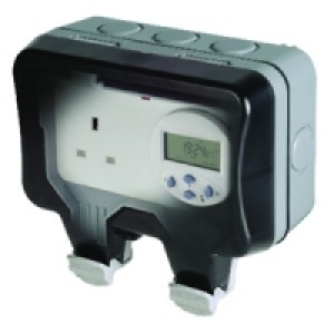 Masterplug IP66 13A Switched Timer Socket WP23TM24 £24.89