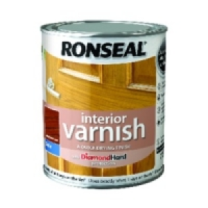 Ronseal Interior Varnish Satin Medium Oak 750ml &pound;15.98