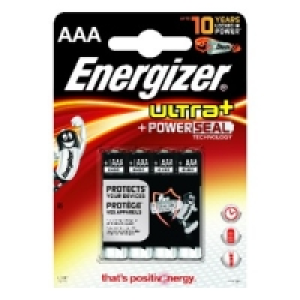 Energizer Ultra Plus AAA Batteries 4 Pack £3.49